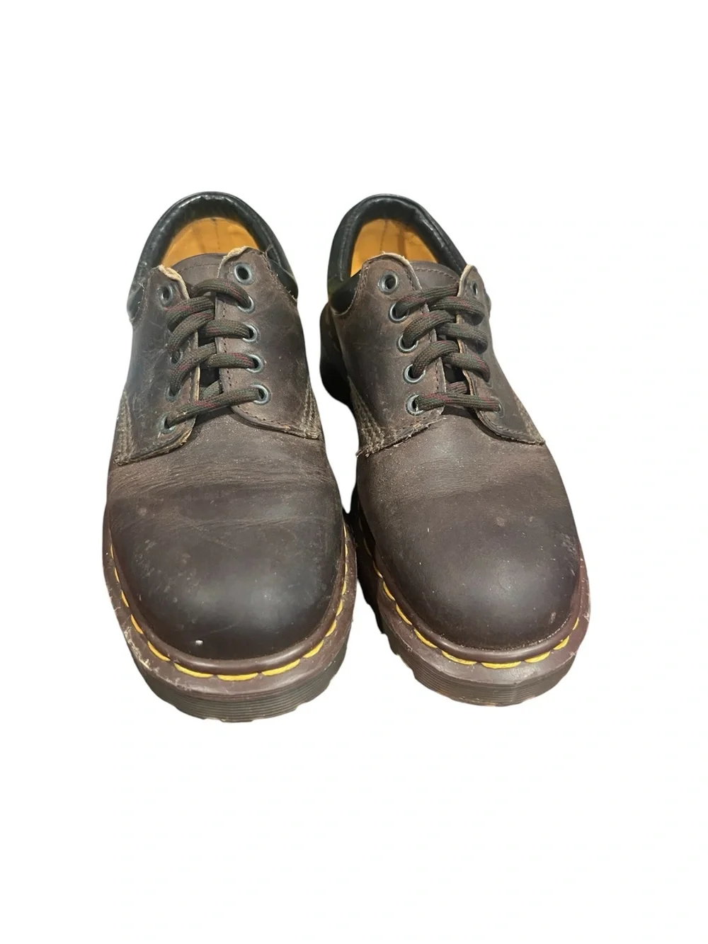 Vtg Dr. Martens 8053 Crazy Horse Leather Shoes Oxford Doc Martens Y2K Size 7